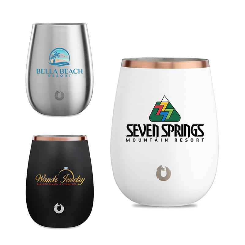 Snowfox® 13 oz. Stemless Wine Tumbler, Full Color Digital