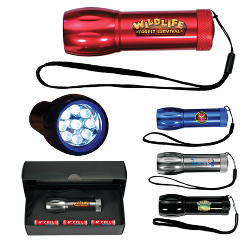 Mega Might LED Metal Flashlight, Full Color Digital