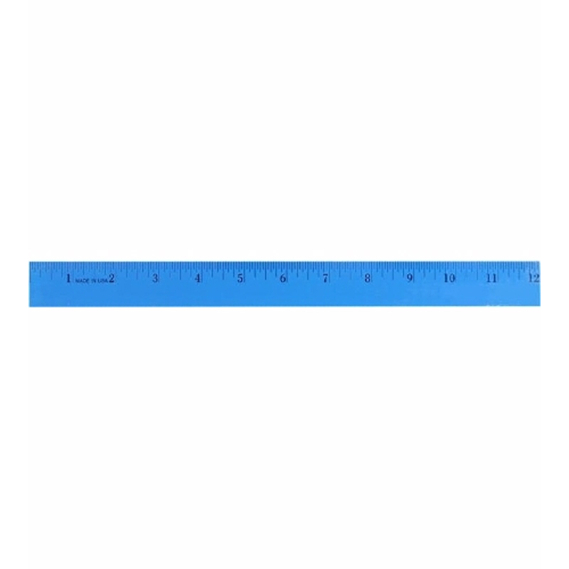 12" Enamel Wood Ruler, Full Color Digital