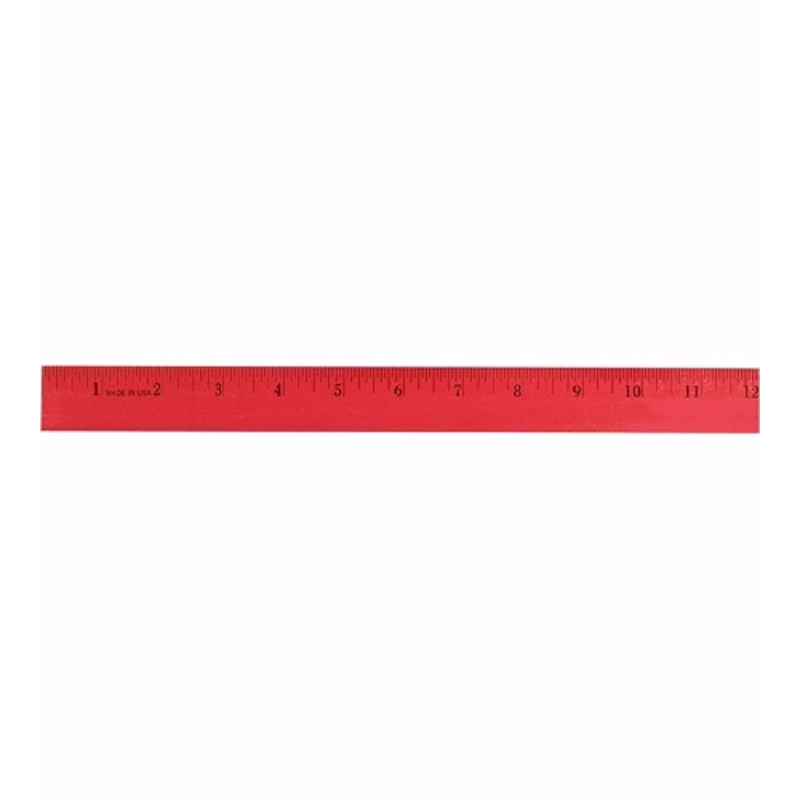 12" Enamel Wood Ruler, Full Color Digital