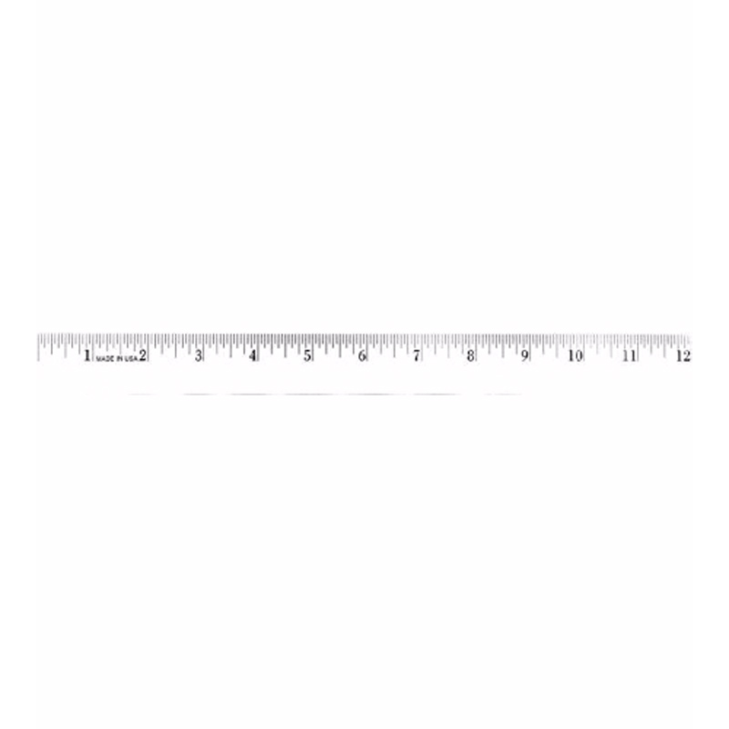 12" Enamel Wood Ruler, Full Color Digital