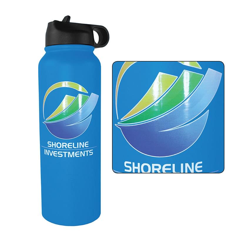 32 oz. Memphis Sports Bottle with Straw Lid, Varnish