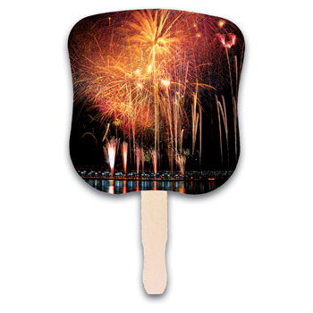 Stock Design Hand Fan-Fireworks