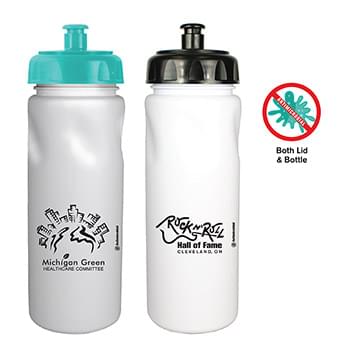 24 Oz. Antimicrobial Cycle Bottle with Push 'n Pull Cap