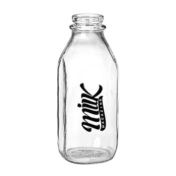 1 Quart Glass Milk Bottle