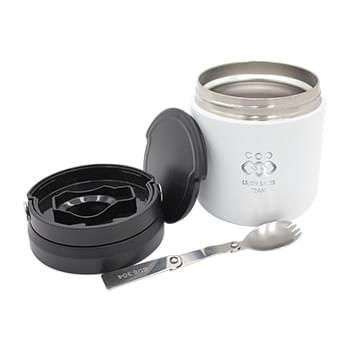 20 oz. Recycled Stainless Food Container - Laser, Standard