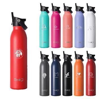 Swig® 20 oz. Matte Bottle with Flip and Sip Lid, Laser, Standard