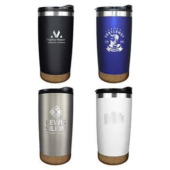 Halcyon® 20 oz. Cork Bottom Tumbler, Laser Engraved, Large