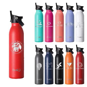 Swig® 20 oz. Matte Bottle with Flip and Sip Lid, Laser, Premium