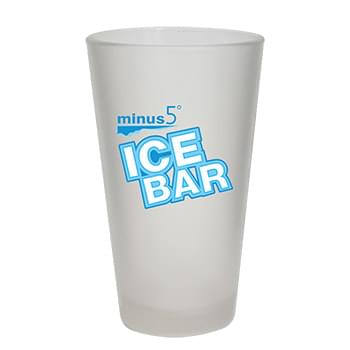 16 oz. Frosted Pint Glass - USA, Full Color Digital