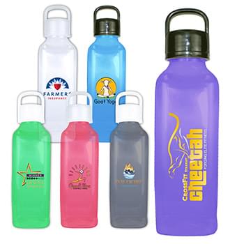24 oz. Classic Edge Bottle with Handle Lid, Full Color Digital