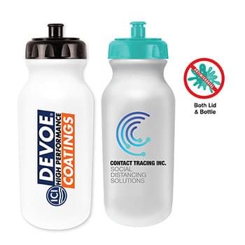 20 oz. Antimicrobial Value Cycle Bottle, Full Color Digital