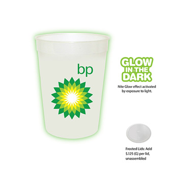 12 oz. Nite Glow Stadium Cup, Full Color Digital