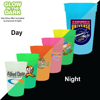 17 Oz. Nite-glow Stadium Cup, Full Color Digital